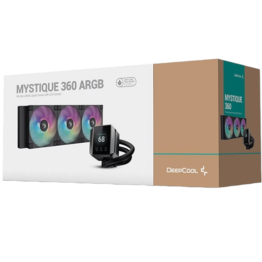 DeepCool Mystique 360 ARGB 360mm AiO Liquid CPU Cooler in Black