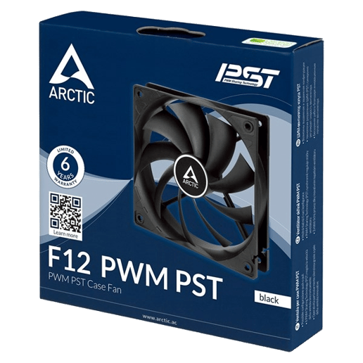 Arctic F12 PWM PST 120mmm PWM Case Fan in Black