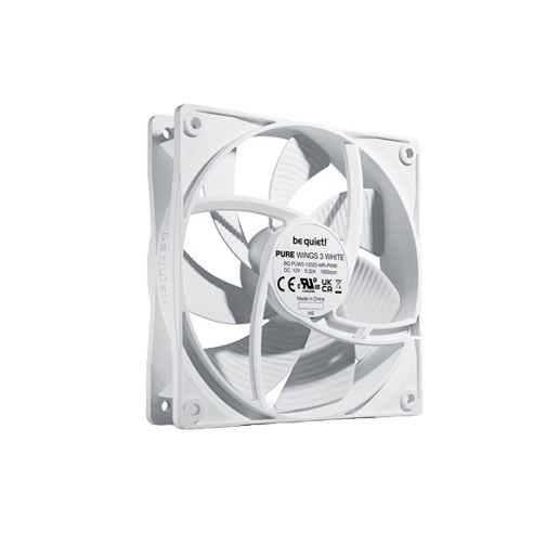 Be Quiet Pure Wings 3 PWM 120mm Chassis Fan in White