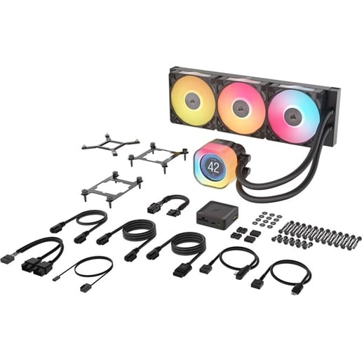 Corsair iCUE LINK TITAN 360 RX LCD 360mm AIO Liquid CPU Cooler in Black