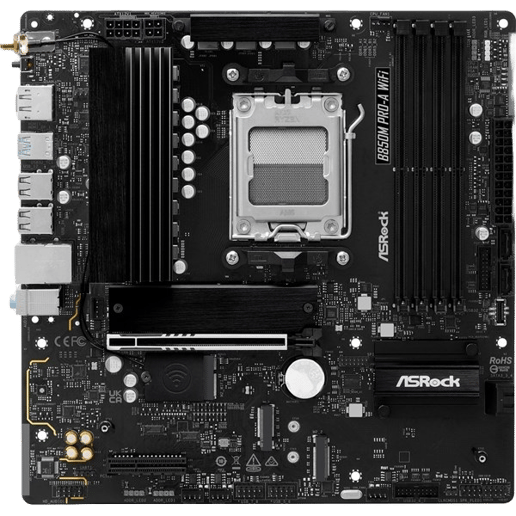 ASRock B850M Pro-A WiFi mATX Motherboard for AMD Socket AM5 CPUs