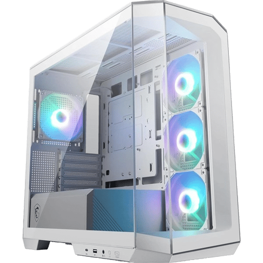 MSI MAG PANO M100R PZ WHITE Mid Tower Gaming Case - White 