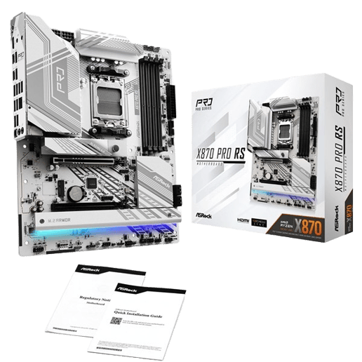 ASRock X870 Pro RS ATX Motherboard for AMD Socket AM5 CPUs