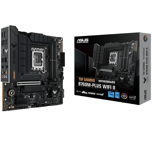 ASUS TUF Gaming B760M-PLUS WiFi II mATX Motherboard for Intel LGA1700 CPUs