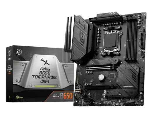 MSI MAG B650 TOMAHAWK WIFI ATX Motherboard for AMD Socket AM5 CPUs