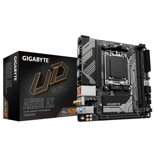 Gigabyte A620I AX ITX Motherboard for AMD AM5 CPUs