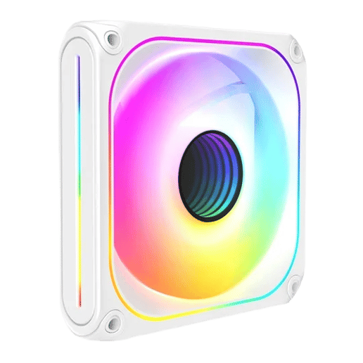 Powercool Breeze 120mm ARGB White 4pin PWM PC Cooling Infinity Fan
