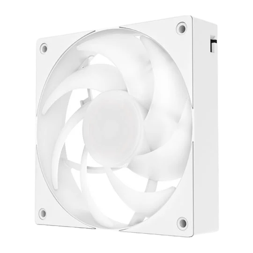 Powercool High Flow 120mm ARGB White 4pin PWM PC Cooling Fan