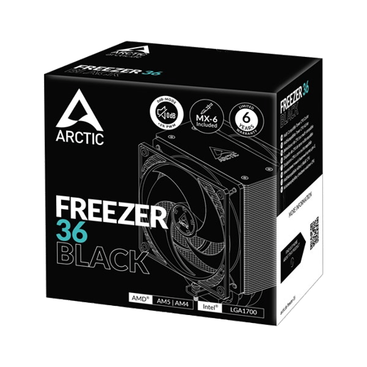 Arctic Freezer 36 Black Multi Compatible Tower CPU Cooler