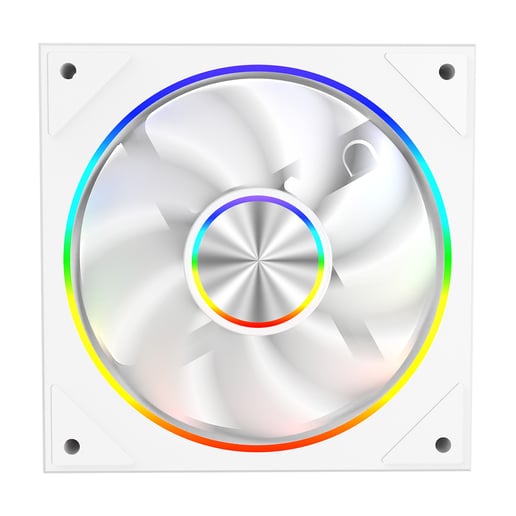 CiT Saturn 120mm ARGB White 4pin PWM PC Cooling Infinity Fan