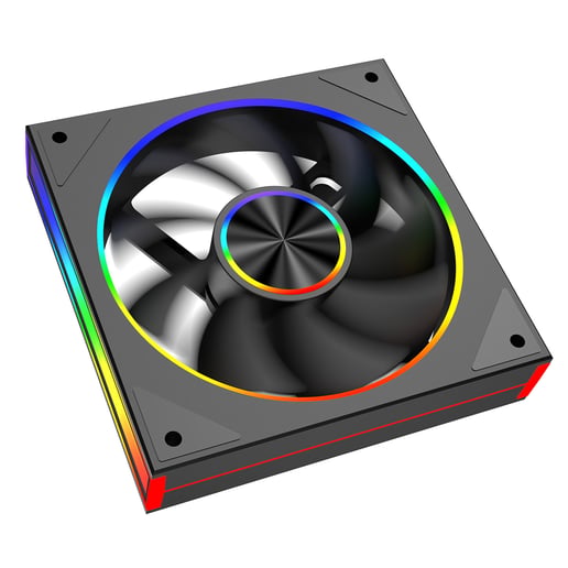 CiT Saturn 120mm ARGB Black 4pin PWM PC Cooling Infinity Fan 