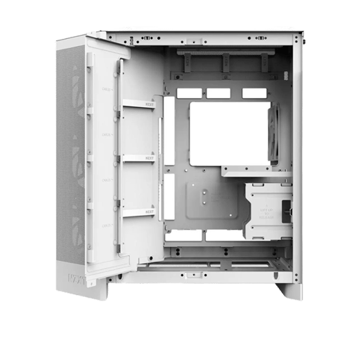 NZXT H9 Flow RGB+ Mid Tower Gaming Case - White 