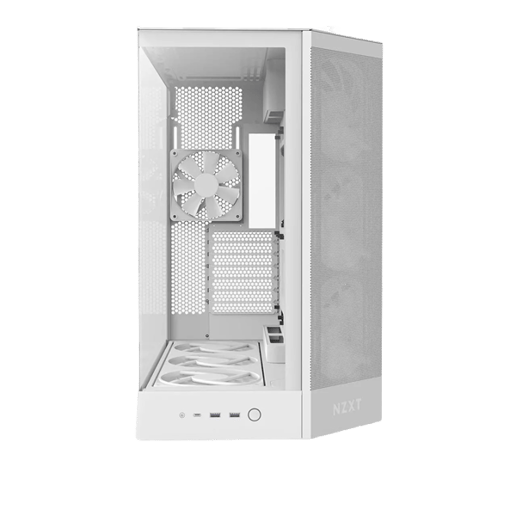 NZXT H9 Flow RGB+ Mid Tower Gaming Case - White 