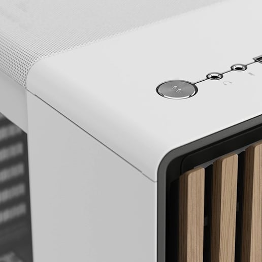 Fractal North TG Mid Tower Case - White 