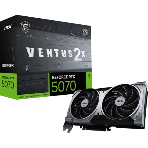 MSI GeForce RTX 5070 Ventus 2X OC 12GB GDDR7 Graphics Card
