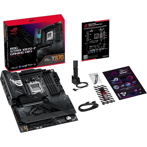 ASUS ROG Strix X870-F Gaming WiFi ATX Motherboard for AMD Socket AM5 CPUs