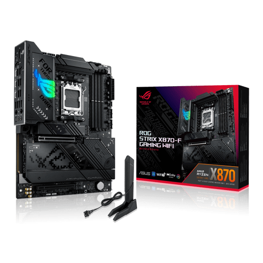 ASUS ROG Strix X870-F Gaming WiFi ATX Motherboard for AMD Socket AM5 CPUs