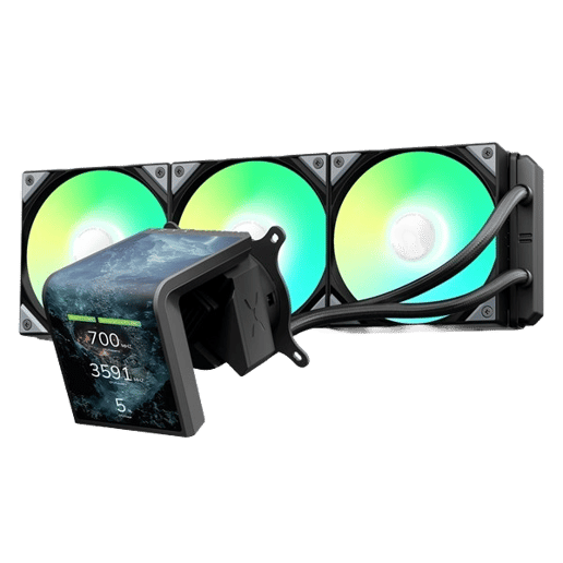 TRYX PANORAMA SE ARGB 360mm AiO Liquid CPU Cooler in Black