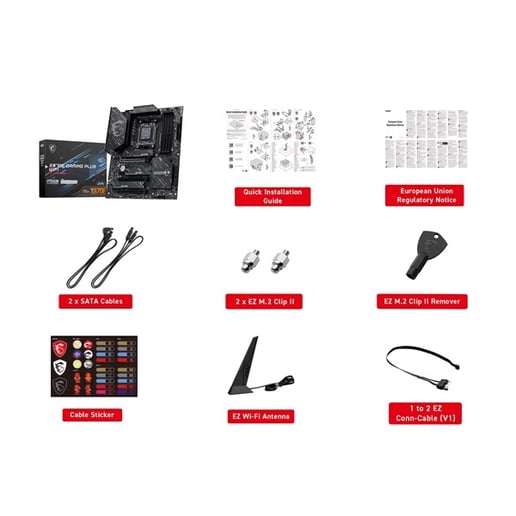 MSI X870E GAMING PLUS WIFI ATX Motherboard for AMD Socket AM5 CPUs