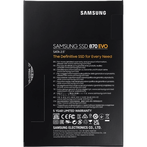 2TB Samsung 870 EVO 2.5" SATA III Solid State Drive