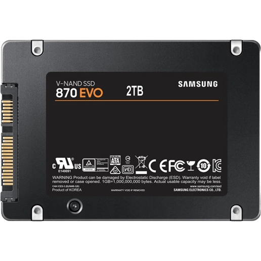 2TB Samsung 870 EVO 2.5" SATA III Solid State Drive