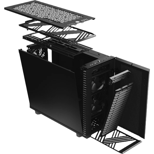Fractal Define 7 Mid Tower Gaming Case - Black 