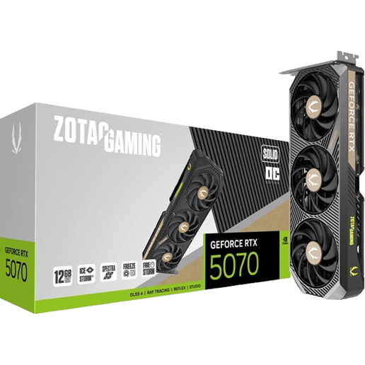 Zotac GeForce RTX 5070 SOLID OC 12GB GDDR7 Graphics Card
