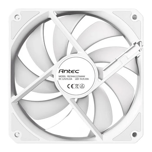 Antec P12R Reverse ARGB 120mm PWM Case Fan in White