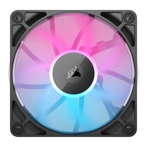 Corsair iCUE LINK RX120 RGB 120mm PWM Starter Kit of Three Case Fans in Black