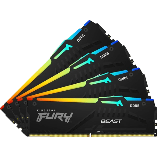 Kingston FURY Beast RGB 128GB (4x32GB) 5200MT/s DDR5 Memory Kit