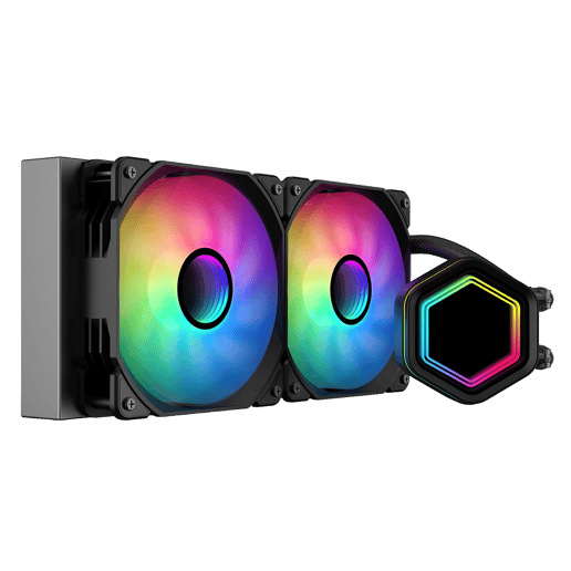 Edge Black ARGB All-In-One 240mm Intel and AMD CPU Infinity Watercooler