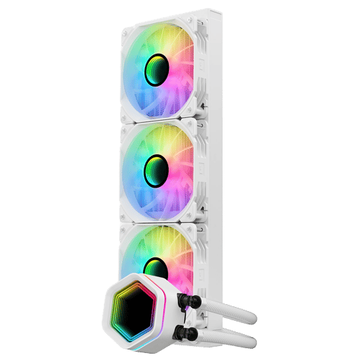 Edge White ARGB All-In-One 360mm Intel and AMD CPU Infinity Watercooler
