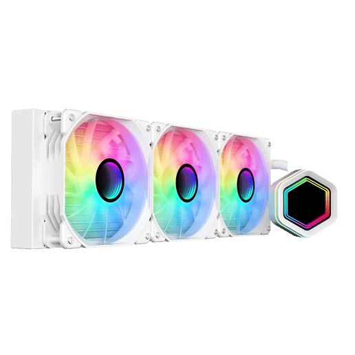 Edge White ARGB All-In-One 360mm Intel and AMD CPU Infinity Watercooler