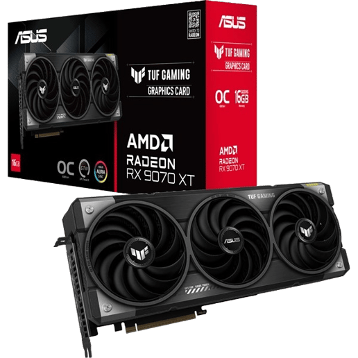 ASUS Radeon RX 9070 XT TUF OC 16GB GDDR6 Graphics Card