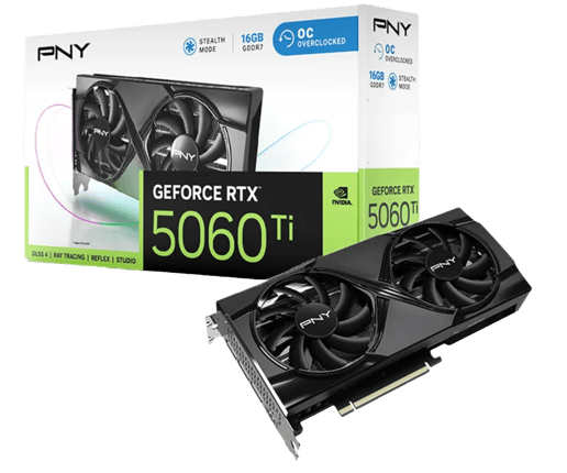 PNY GeForce RTX 5060 Ti OC 8GB GDDR7 Graphics Card