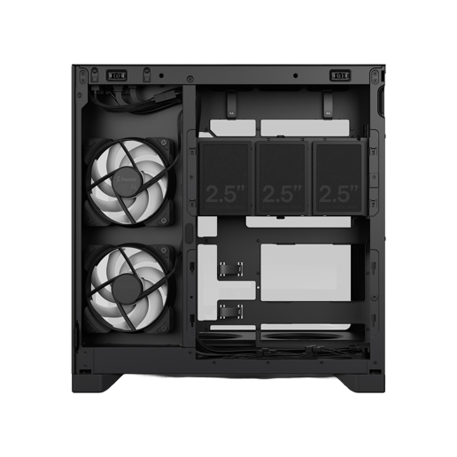 Fractal Pop 2 Vision B RGB Mid Tower Gaming Case - Black 