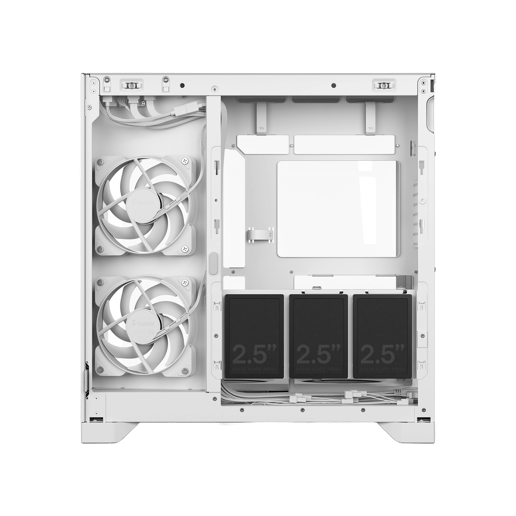 Fractal Pop 2 Vision W RGB Mid Tower Gaming Case - White 