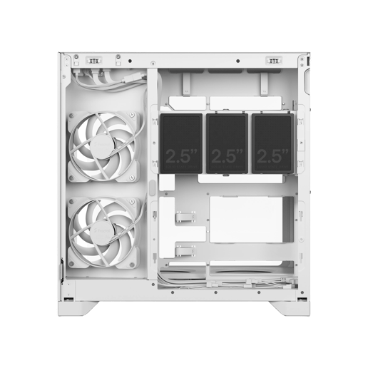 Fractal Pop 2 Vision W RGB Mid Tower Gaming Case - White 