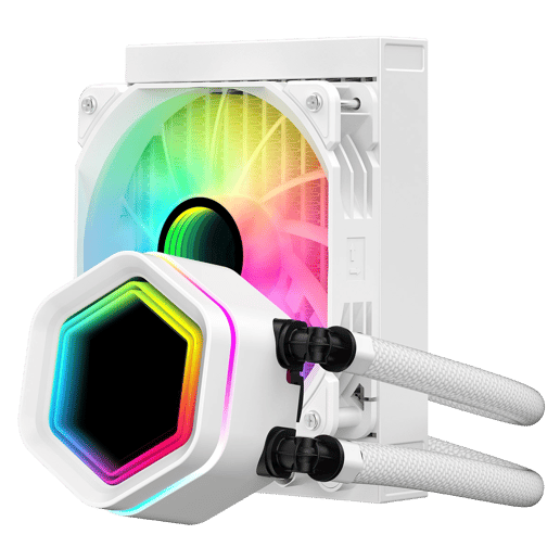 Edge White ARGB All-In-One 120mm Intel and AMD CPU Infinity Watercooler