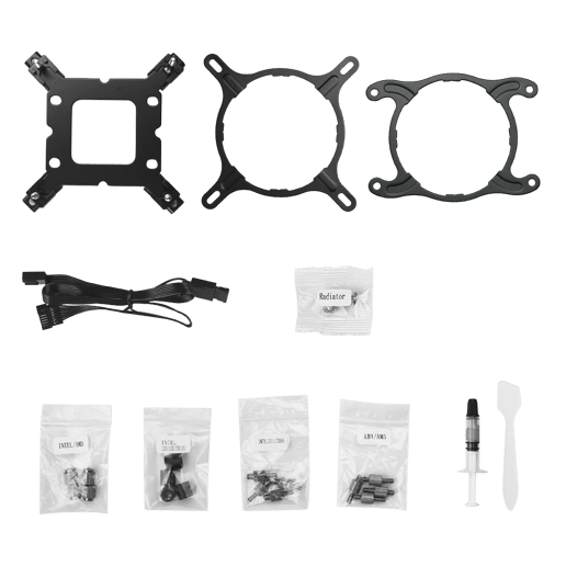 Edge White ARGB All-In-One 120mm Intel and AMD CPU Infinity Watercooler