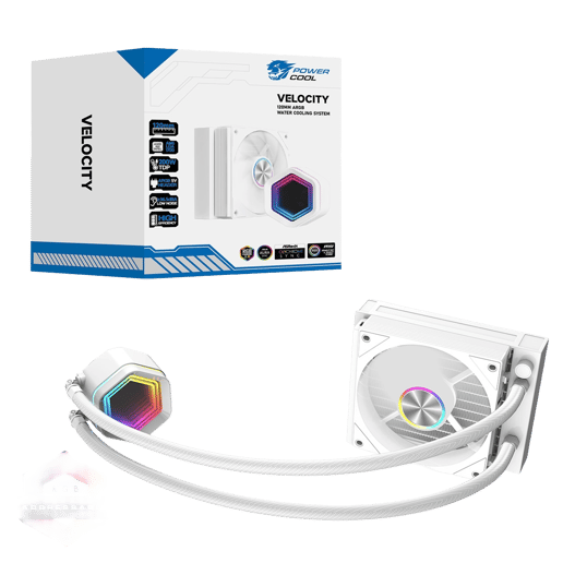 Powercool Velocity 120mm Watercooler White