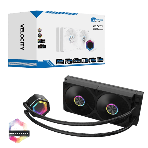 Powercool Velocity 240mm Watercooler Black