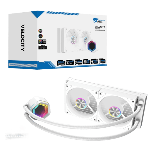 Powercool Velocity 240mm Watercooler White