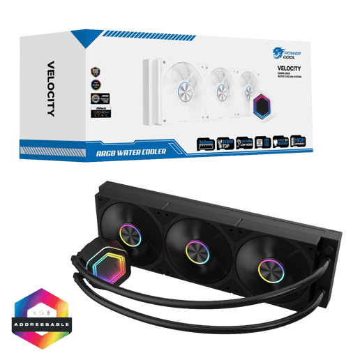 Powercool Velocity 360mm Watercooler Black