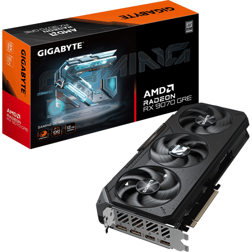 Gigabyte Radeon RX 9070 GRE OC 12GB GDDR6 Graphics Card