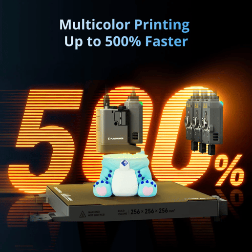 Flashforge Creator 5 4-Toolheads Multi-Color 3D Printer