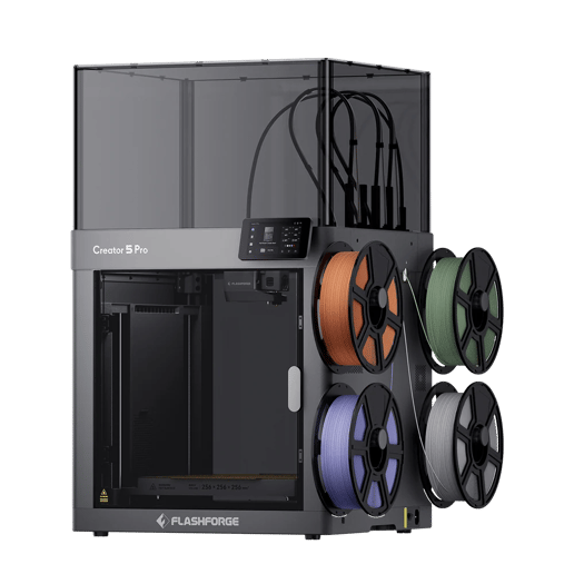 Flashforge Creator 5 Pro 4-Toolheads Enclosed Multi-Color 3D Printer
