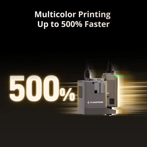 Flashforge Creator 5 Pro 4-Toolheads Enclosed Multi-Color 3D Printer