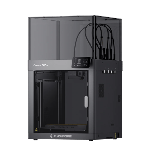 Flashforge Creator 5 Pro 4-Toolheads Enclosed Multi-Color 3D Printer
