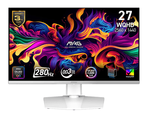 MSI   26.5" Gaming Monitor - QD-OLED, 0.03ms, HDMI, DP
